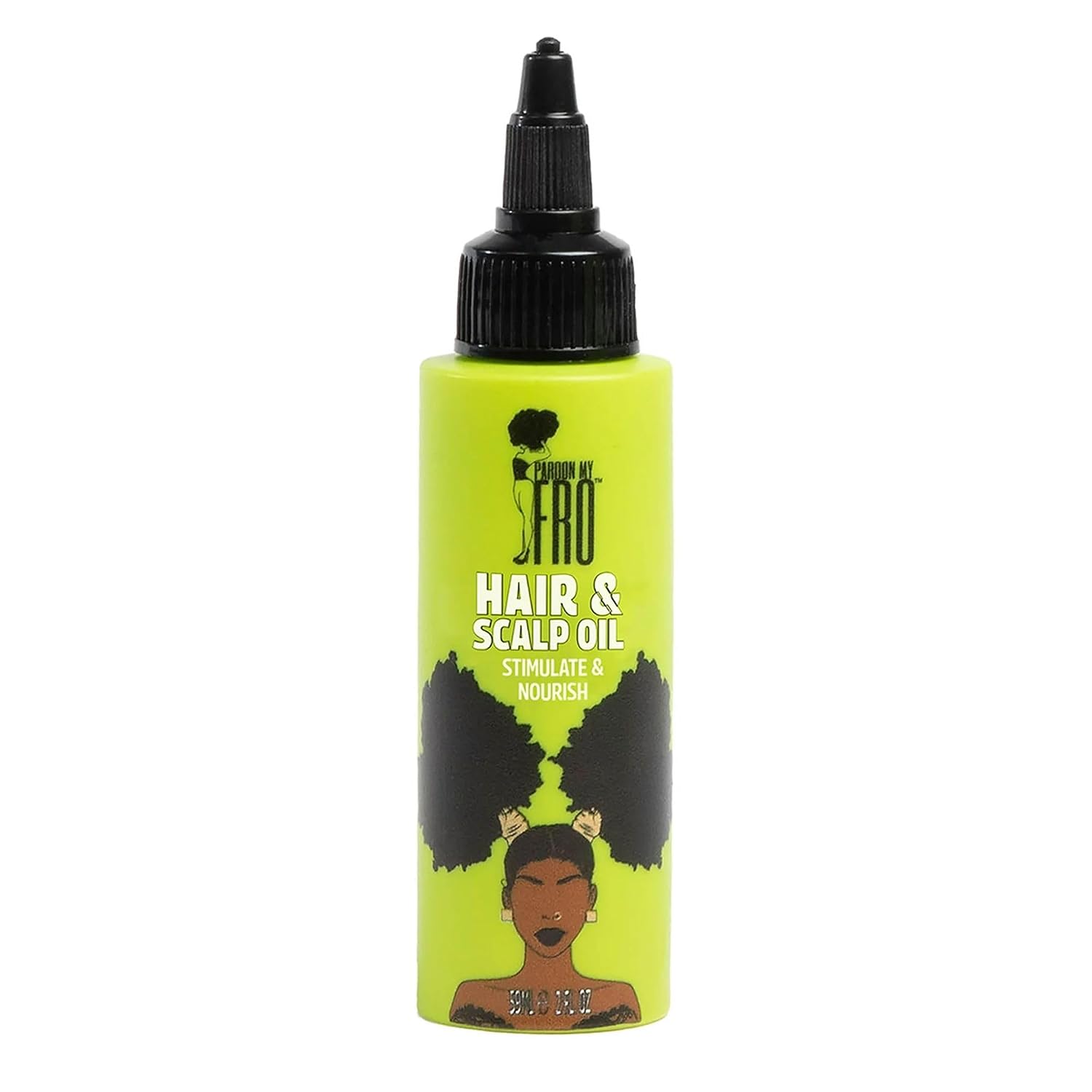 Pardon My Fro Hair & Scalp Oil - Revitalizing Oil for Healthy Hair, Strengthens Curls, Hydrates Scalp, Reduces Dryness & Split Ends, Supports Hair Health, Ideal for Curly & Textured Hair - 2 fl oz