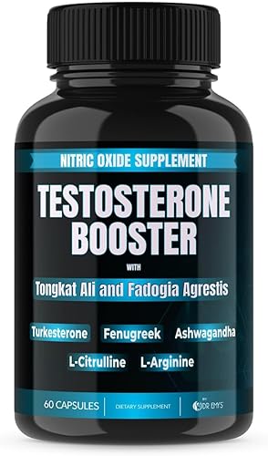 Dr. Emy's Tongkat Ali Fadogia Agrestis Suplemento de óxido nítrico Ashwagandha para hombres con L Arginina Citrulina Fenogreco - Potenciador de