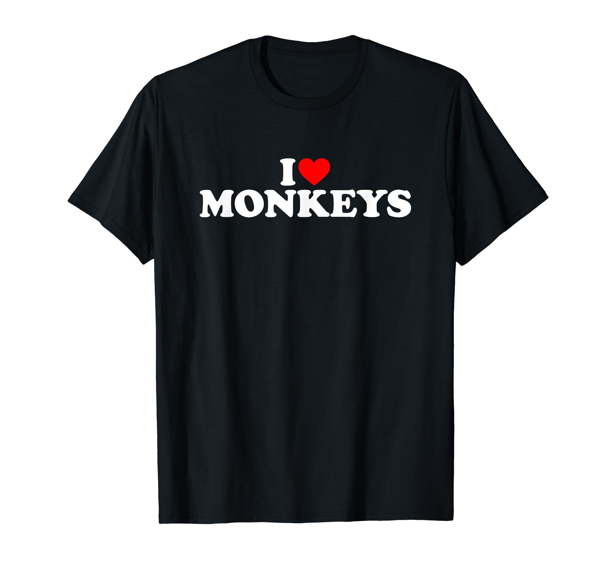 I Love Animals Pets ShirtsI Love Monkeys T-ShirtOEKO-TEX STANDARD 100