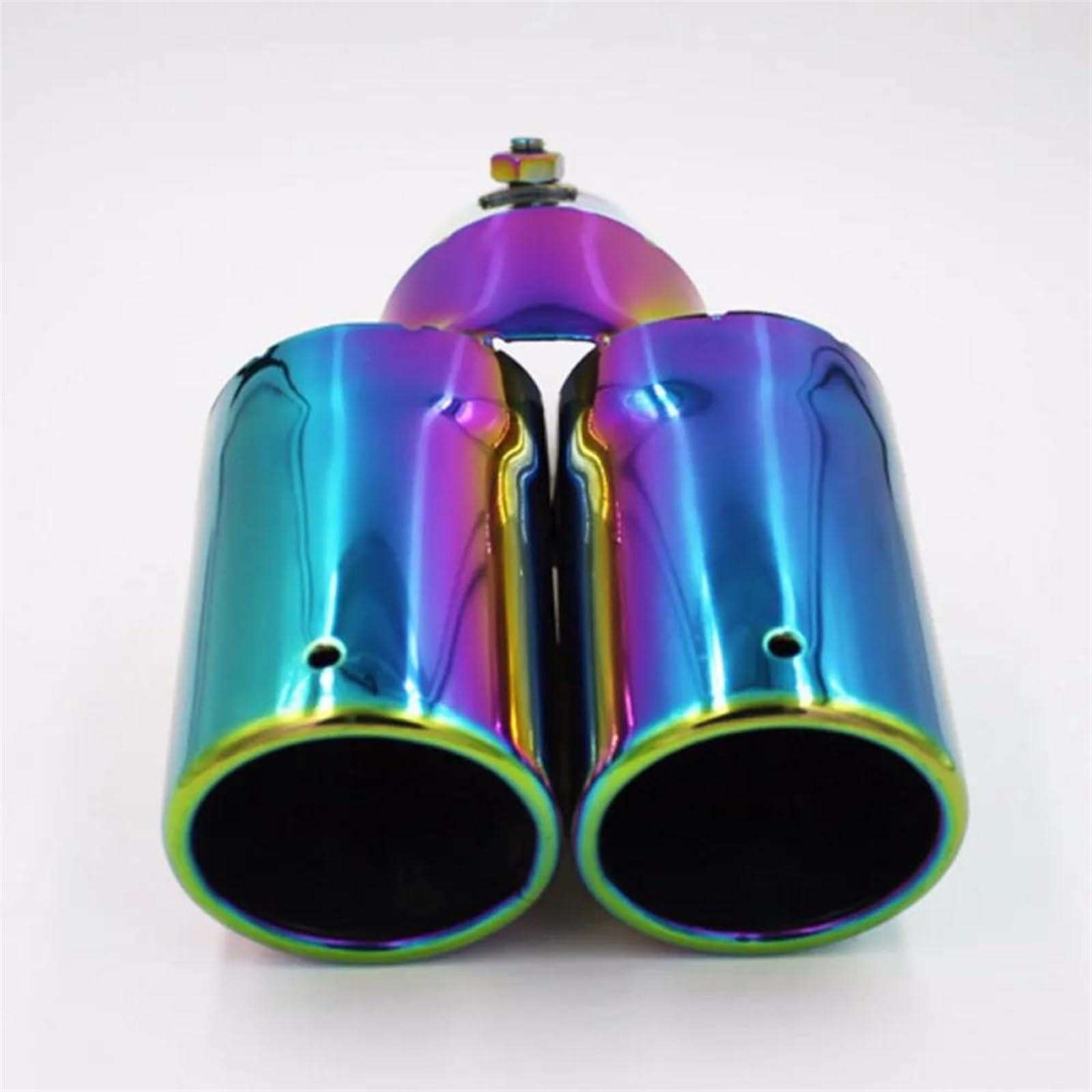 Auto Tubo Scarico Car Styling Universale Modifica Auto In Acciaio Inossidabile Doppio Tubo Scarico Marmitta Copertura Punta Car Styling