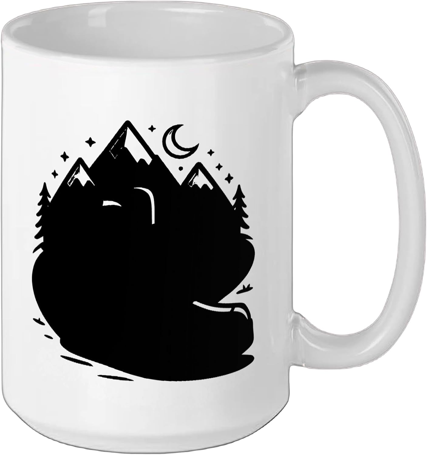 Woman Who Started Hiking Solo Discovered She Never Truly Ceramic Mug, White, 15oz image 2