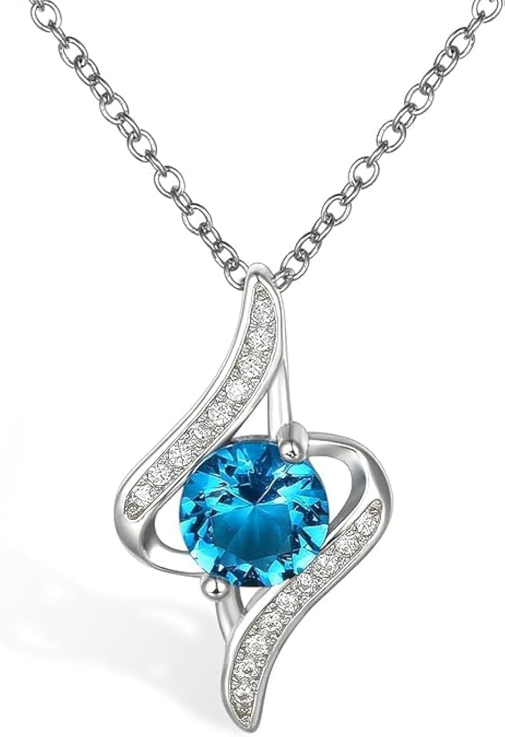 925 Sterling Silver Pendent Necklace for Women Gift Jewelry with Gift Box