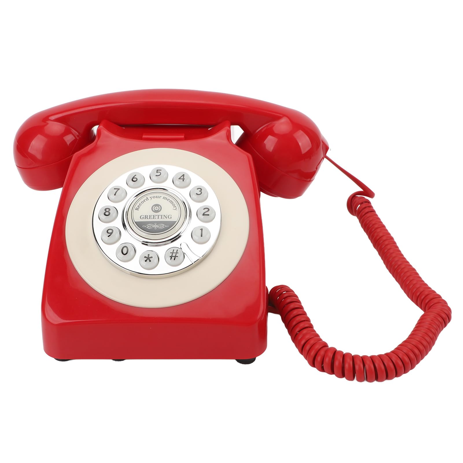 Księga Gości Audio do Telefonu, Wszechstronna pamięć 8 GB, Wygodna Księga Gości Audio na imprezę (Czerwony)