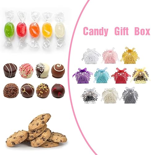 Miniatura 3 de Cajas de regalo de mariposa cortadas con láser, 50 unidades, cajas de caramelos, galletas, postres, caja de regalo de papel perlado para boda,