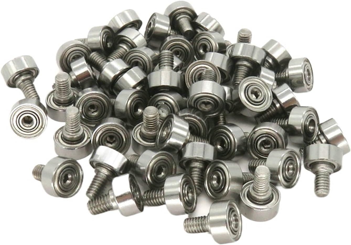 1PCS JS6837-3C1L4M3 7mm outer diameter metal drawer roller with M3 screws 7x3mm metal wheel and office furniture guide wheel