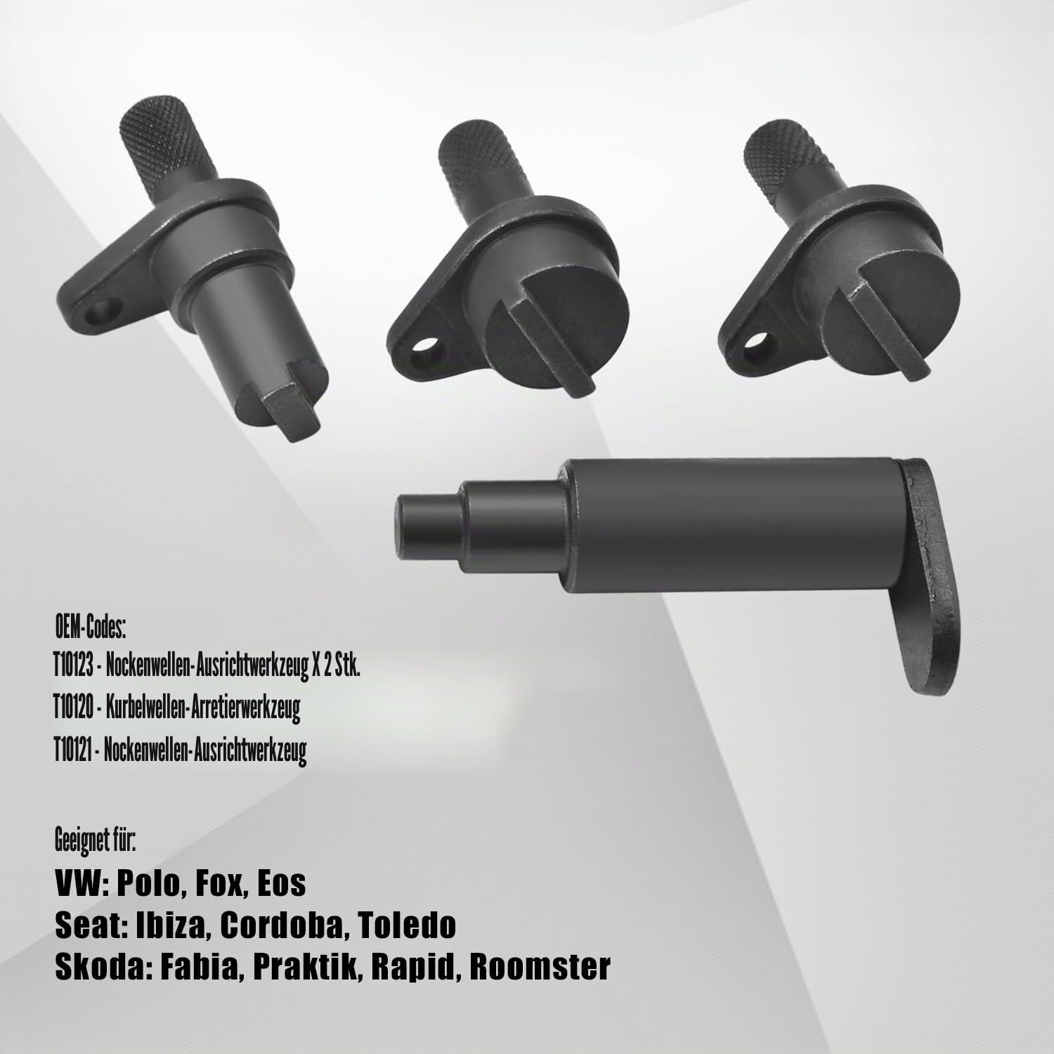 Motor Einstellwerkzeug Satz,Nockenwellen Schwungrad Arretierung Steuerzeiten Werkzeug Kompatibel mit VW Polo Fox Seat Ibiza Skoda Fabia 1.2 L