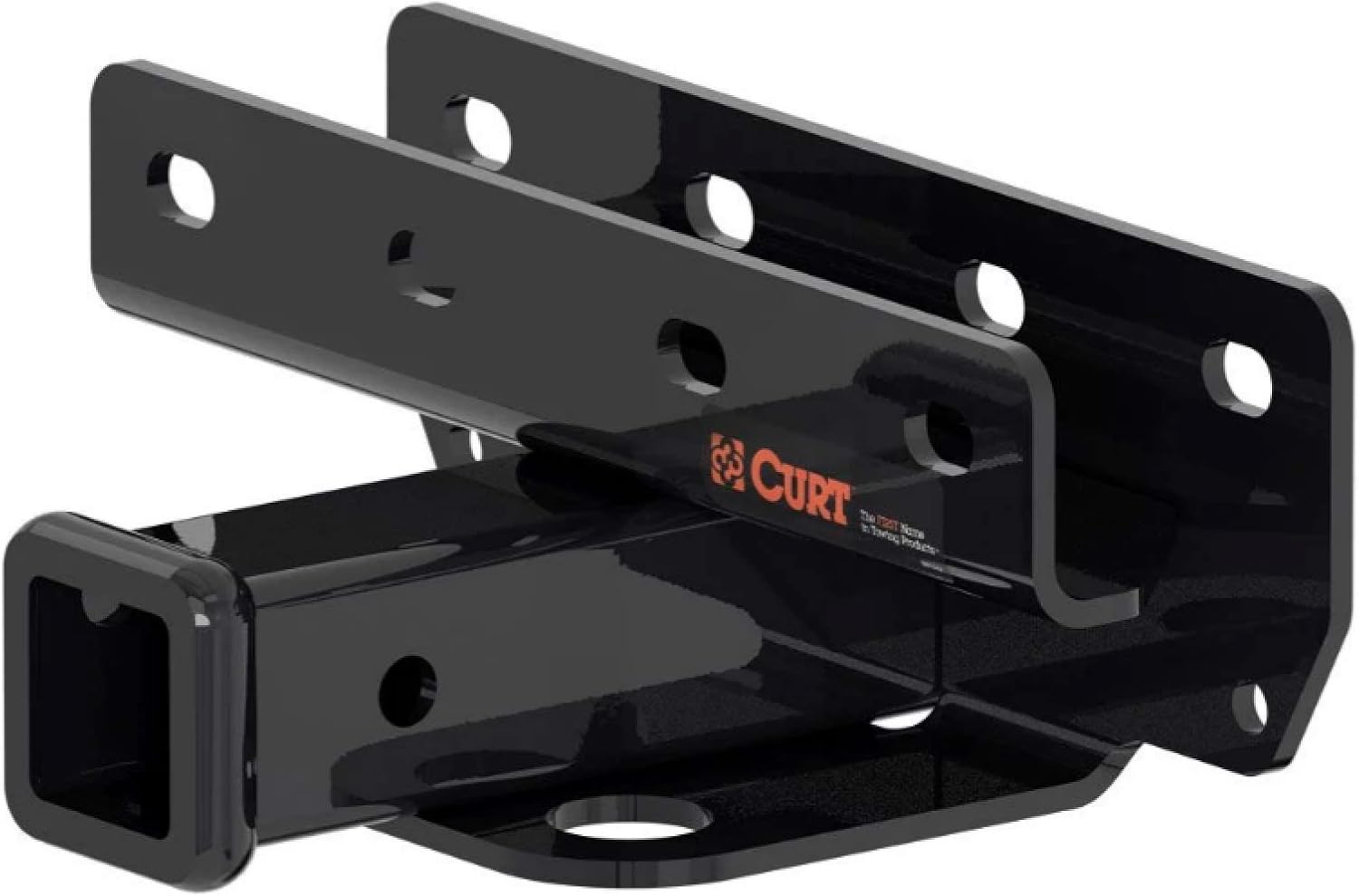Curt 13392 56407 Class 3 Trailer Hitch 2-Inch Receiver with Custom 4-Way Flat Wiring Harness Compatible with Wrangler JL