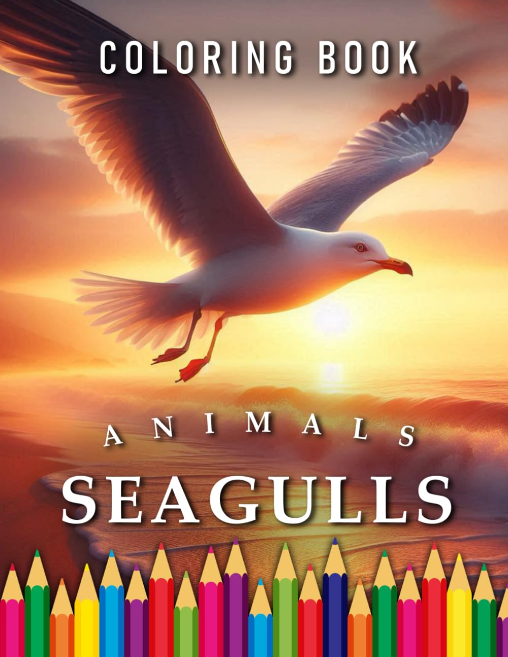 Seagull | Coloring Book: For Adults & Children | The perfect Gift for Seagull Lovers (Animals | Coloring Books)