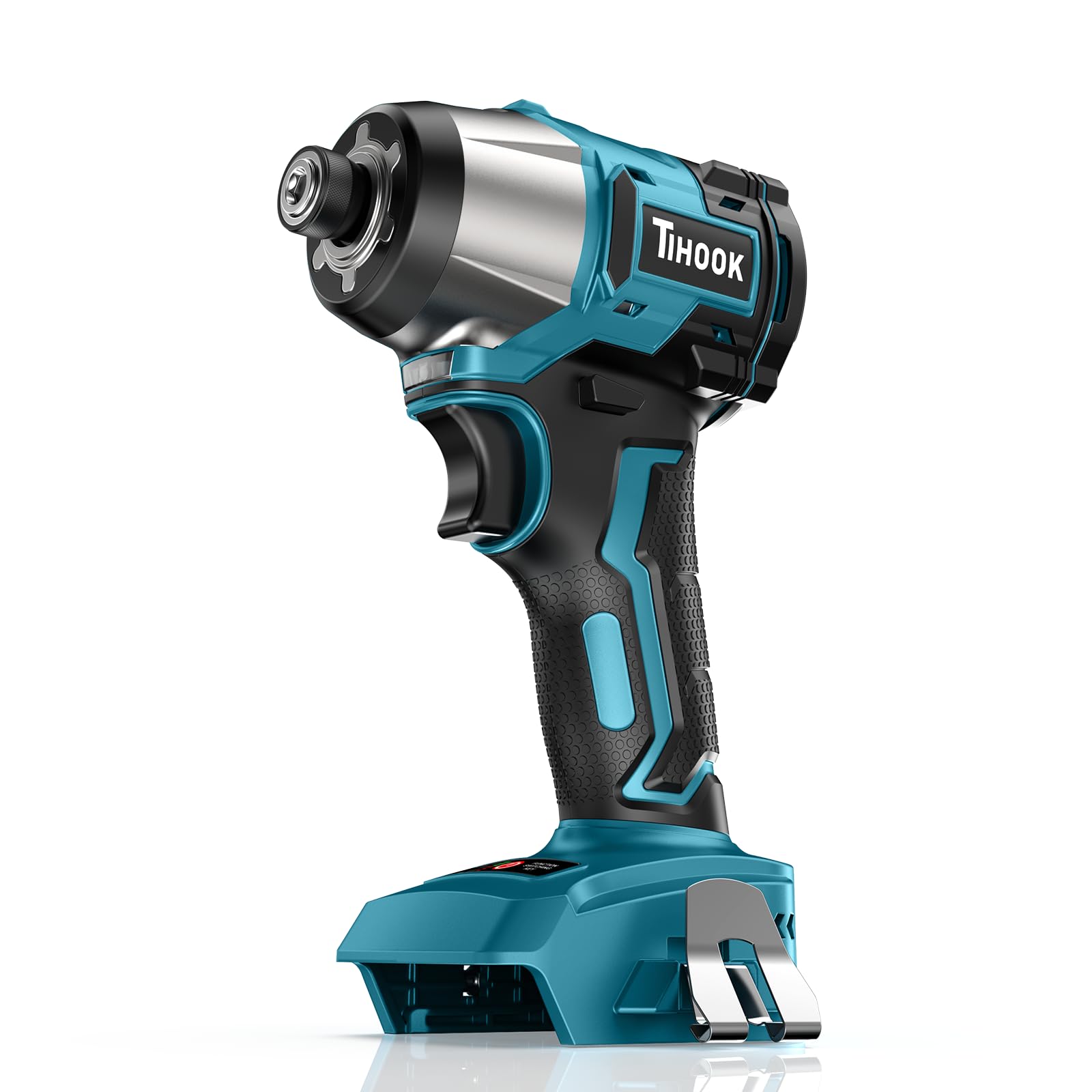TIHOOK Electric Screw Driver for Makita 18V, 200Nm Brushless Cordless Screwdriver, 1/4" Impact Driver with LED Light, Variable Speeds Drill ​for Furniture Assembly, DIY, Automotive (NO Battery)