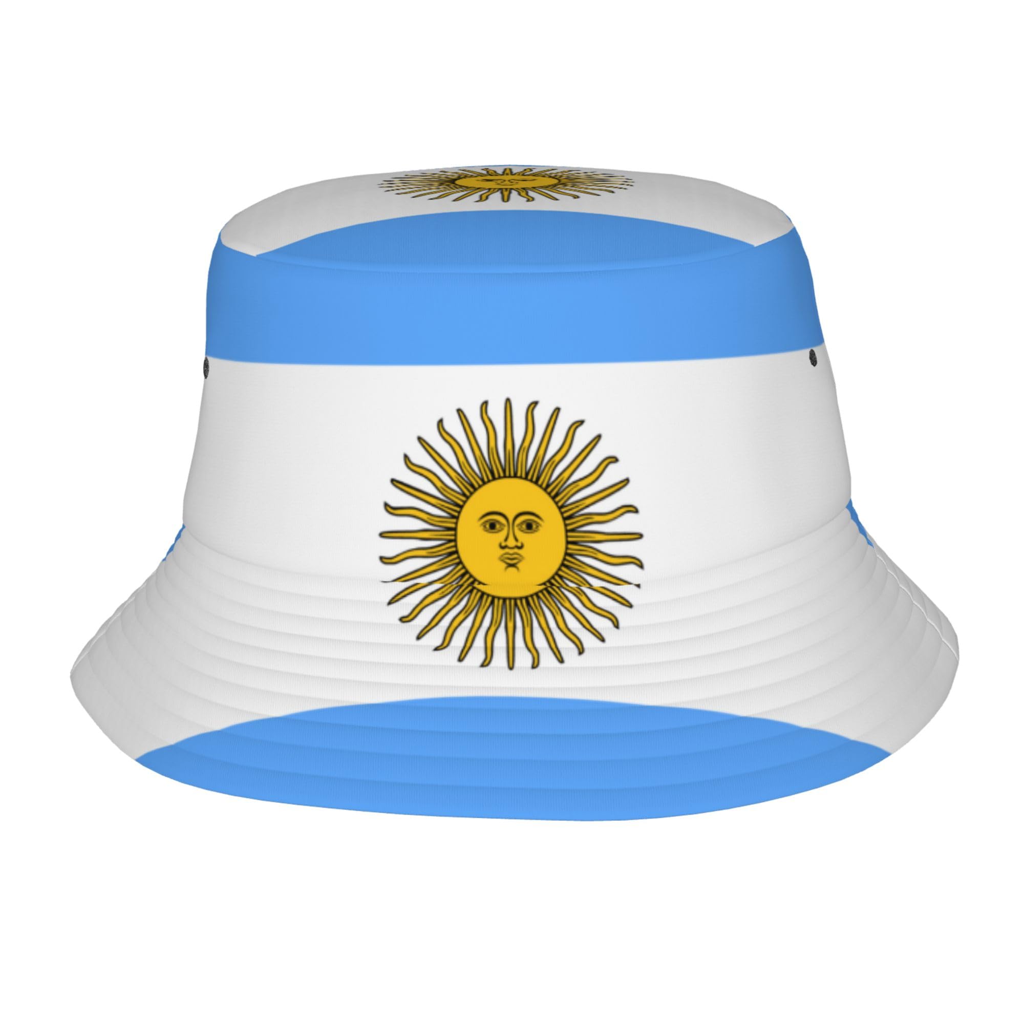 AOOEDM Argentina Bucket Hat for Men Women Fisherman Summer Travel Hiking Caps Packable Outdoor Cap