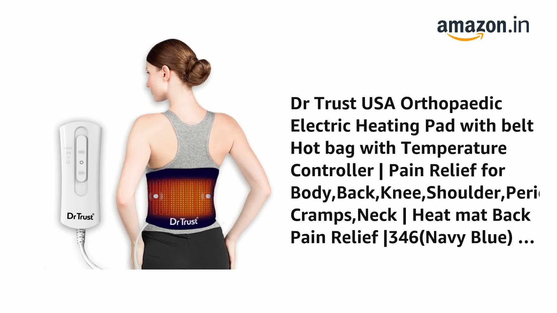Dr Trust USA Orthopaedic Electric Heating Pad with belt | Hot bag ...