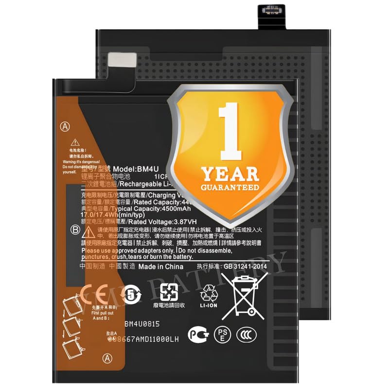 Image of Original BM4U Battery Compatible for Xiaomi Redmi K30 Ultra (M2006J10C) - (4500mAh) - 1 Year Warranty K7