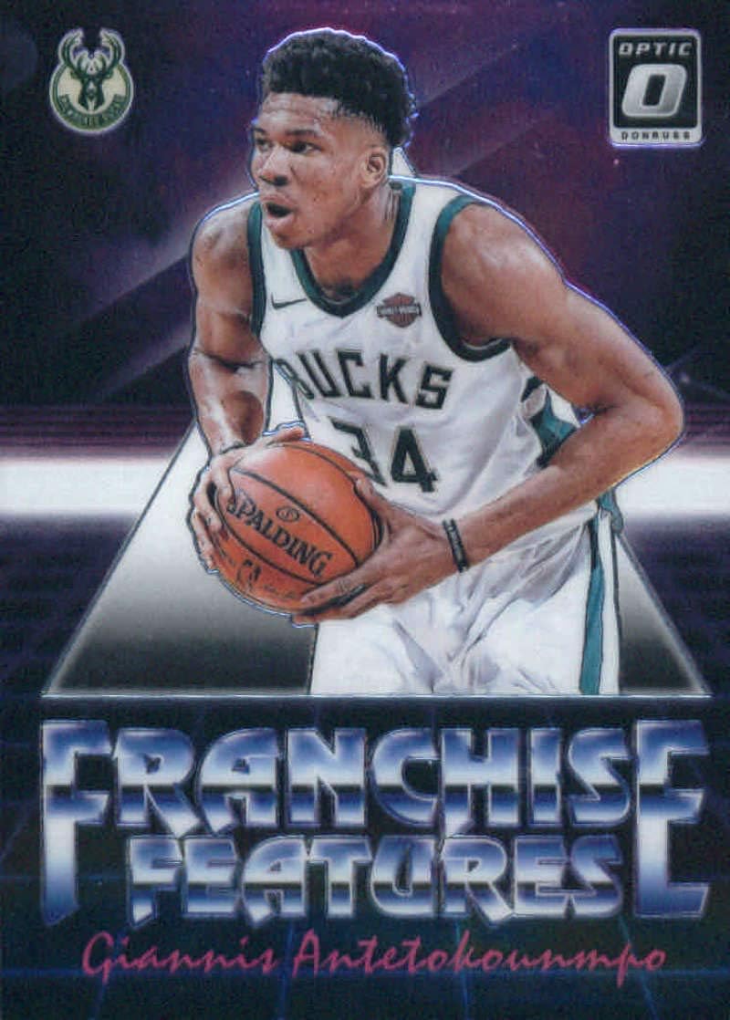 2018-19 Donruss Optic Franchise Features #17 Giannis Antetokounmpo Milwaukee Bucks Basketball Card
