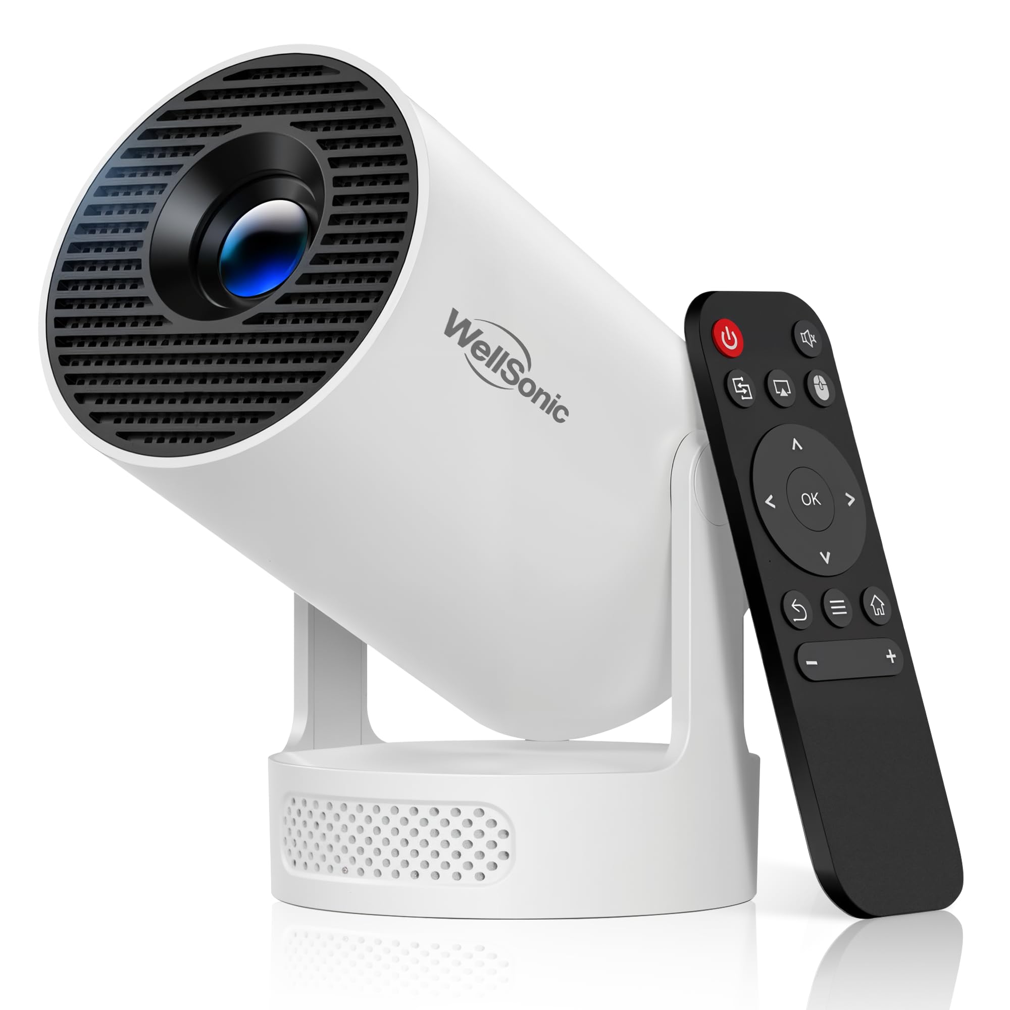 Mini Projector, 4K Portable Proyector with 5W Speaker, Auto Vertical Keystone&180° Rotatable, 200Ansi Projector for Bedroom-image-17