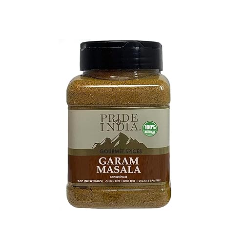 Pride of India - Garam Masala Ground - Mezcla de especias cálidas para variedad de platos - Mezcla sabrosa para curry y pilafs - Fácil de usar -