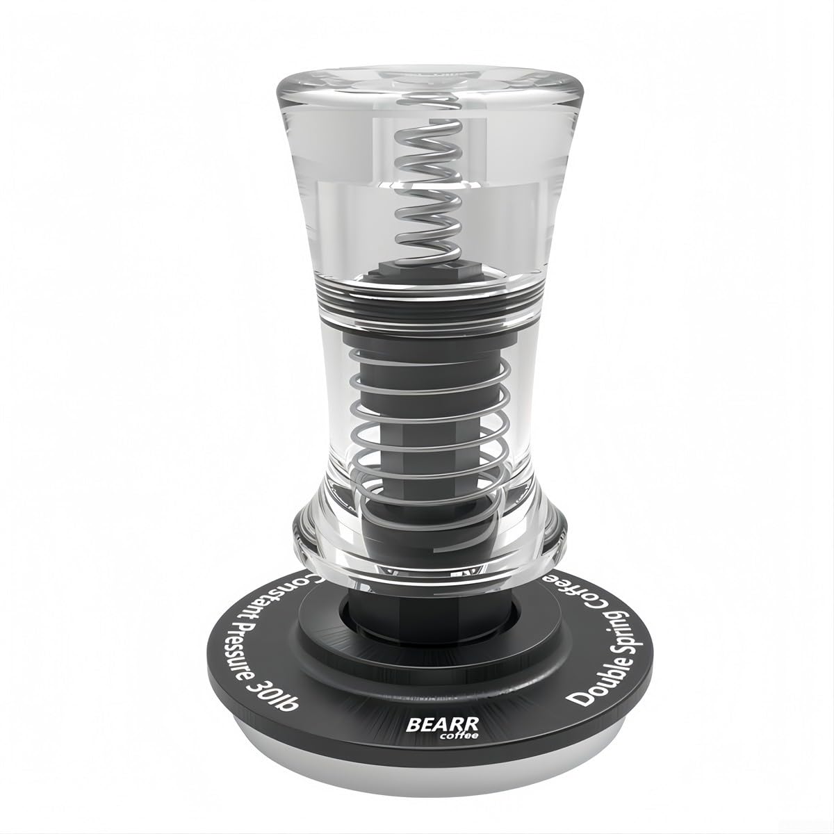 Tamper à café calibré pour expresso maison : tassage régulier 13.6 kg et base 53.75 mm