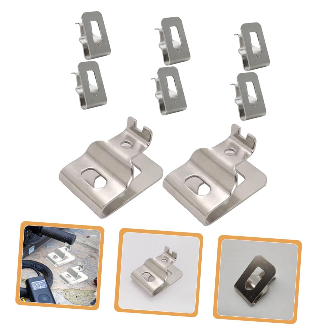 NUOBESTY 4 Set Fibbia Della Vita Utensile Gancio Da Cintura Per Trapano Avvitatore Cintura Di Lavoro Gancio Per Clip Da Cintura Di Ricambio Strumento Clip Da Cintura Argento 8 Pezzi*4