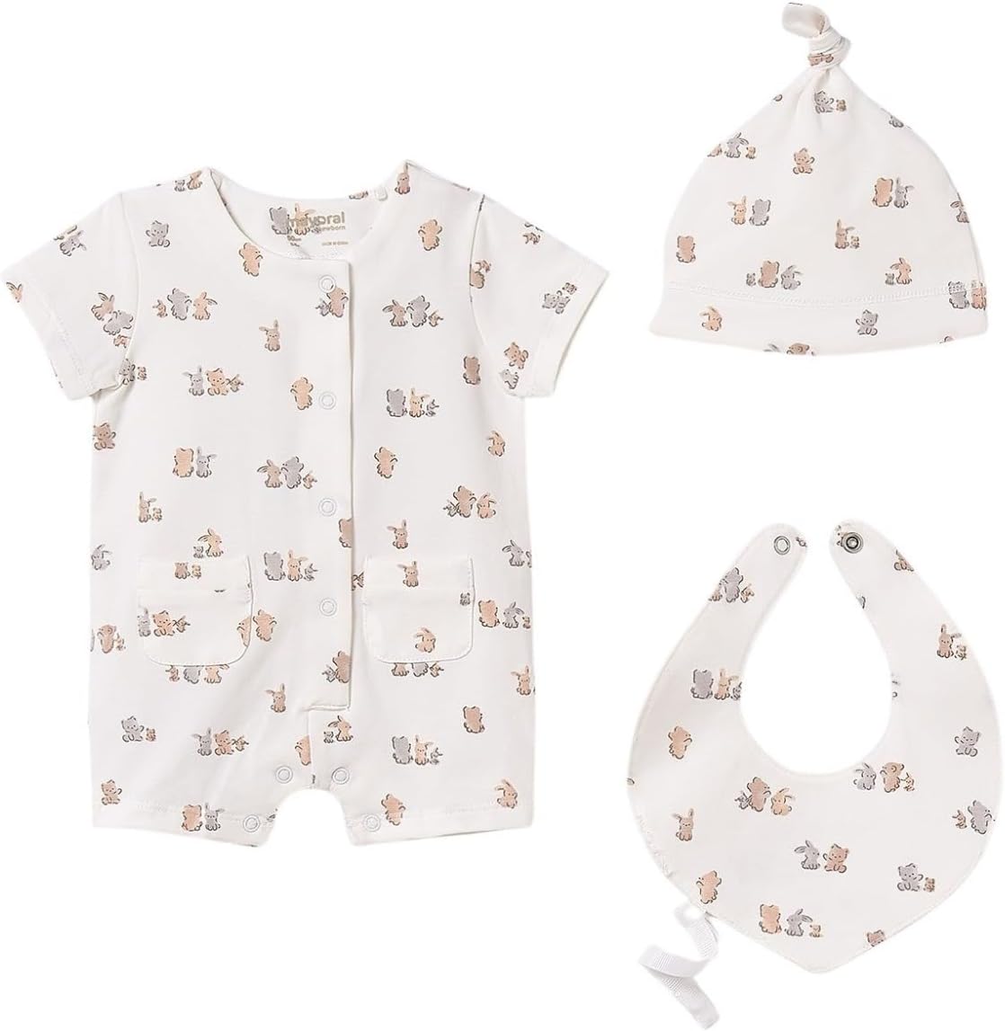 Mayoral Gift set for Baby-Boys Natural