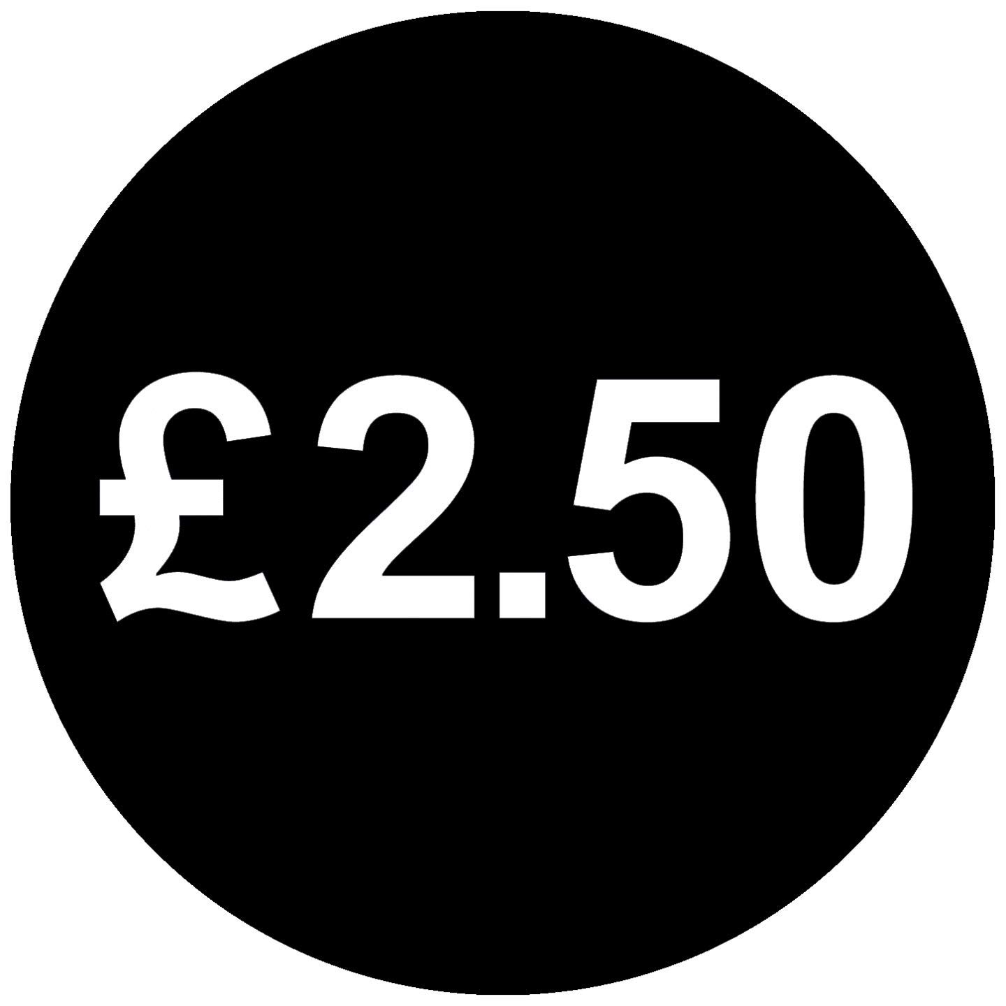 30mm Price Stickers Pack of 1000 - Black - £2.50 — image 1