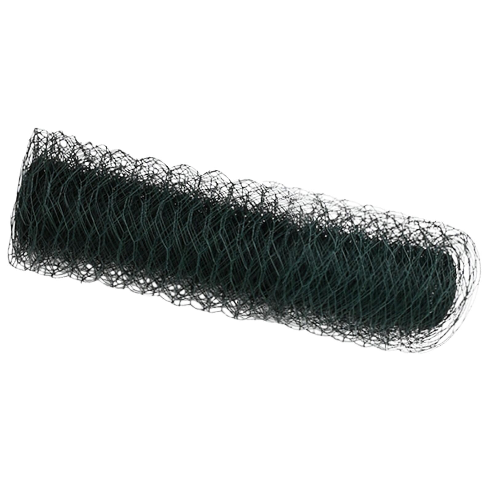 vidaXL Hexagon Fence - Outdoor Green PVC-Coated Metal Garden Barrier - 10000x0.1x40cm