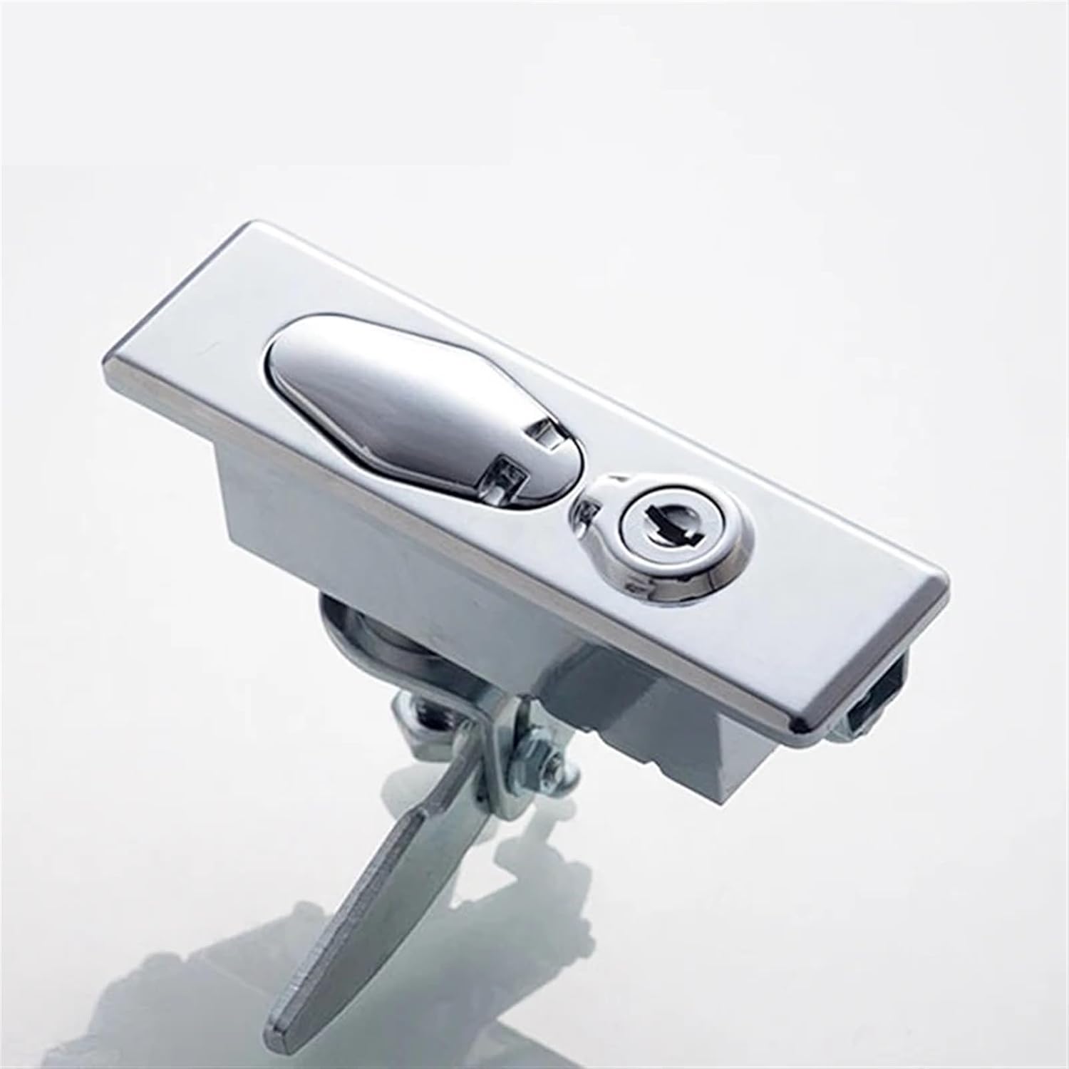 Handle Cabinet Key Lock Zinc Alloy for Bus Truck Car Plane Metering Lock Electric Cabinet Lock MS582 1Pcs(582-2-L)