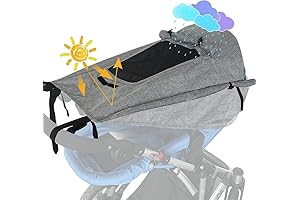 UPF 50+ Stroller Sun Shade Extender