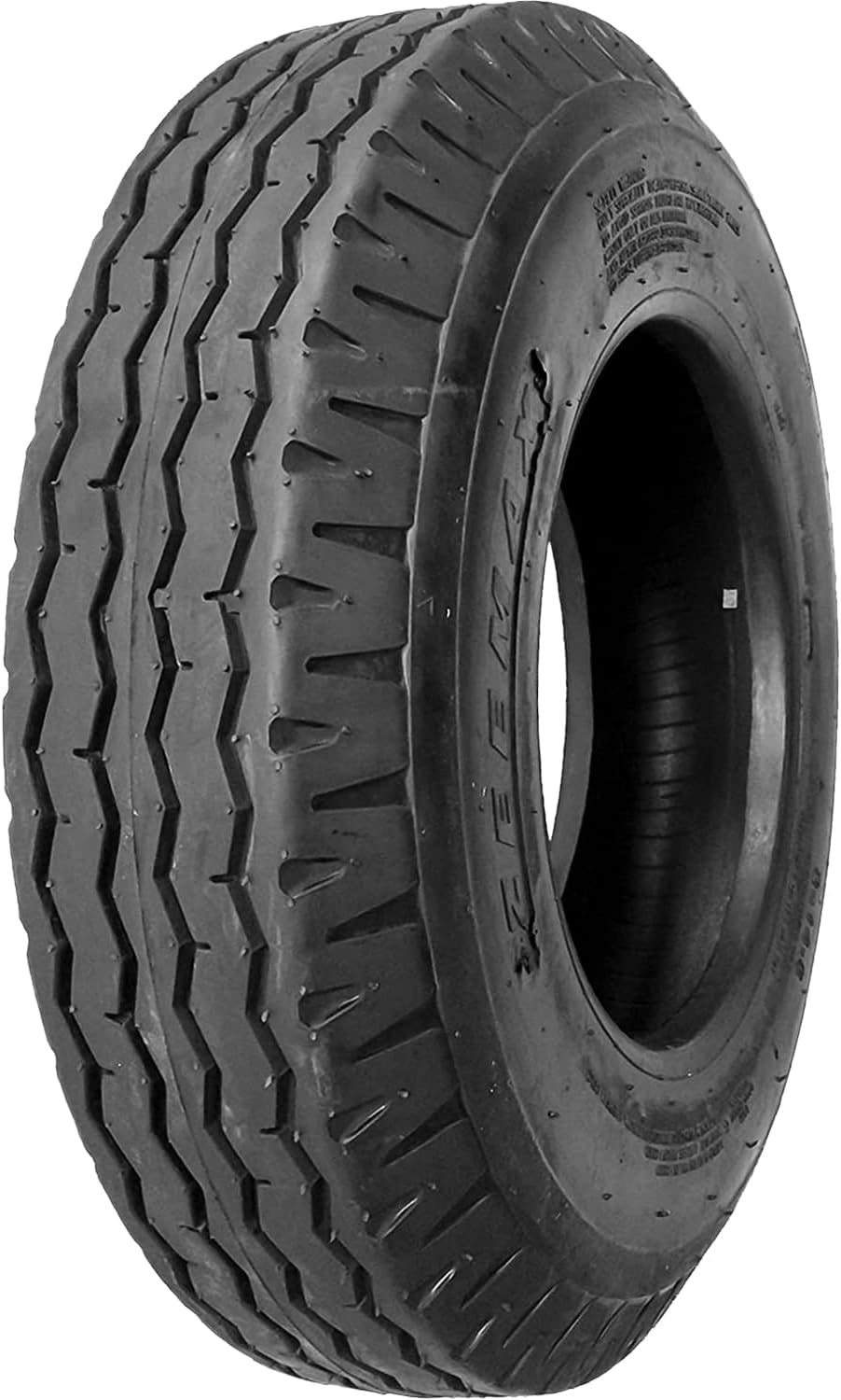 Zeemax Highway Commercial Trailer Tire-8-14.5 8X14.5 120K Load Range G LRG 14-Ply BSW Black Side Wall