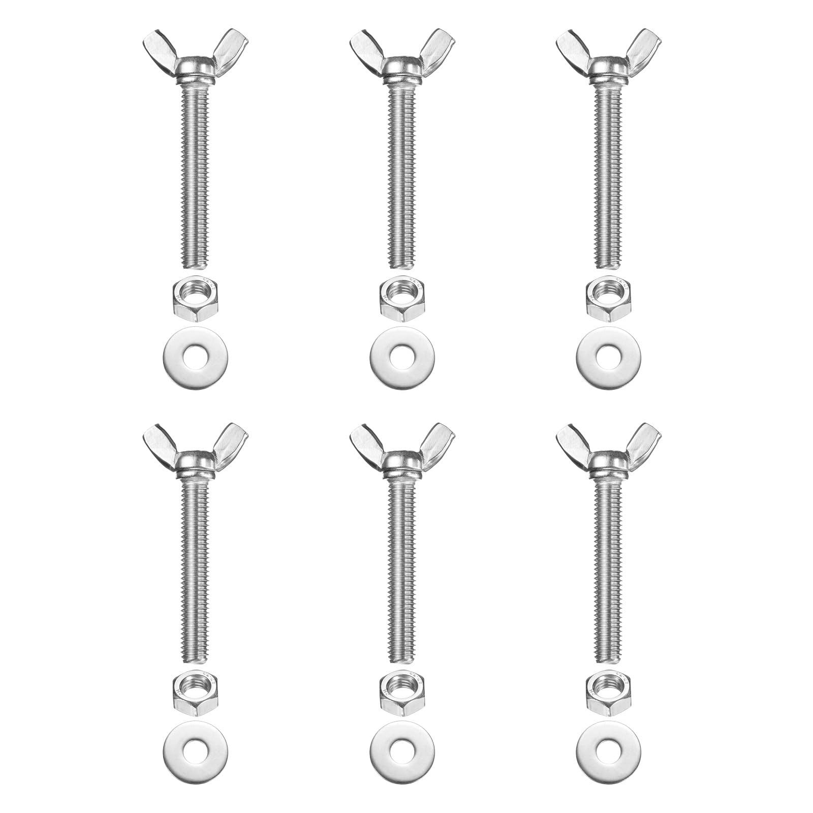 PATIKIL M8-1.25 x 50 mm Wing Butterfly Screw
