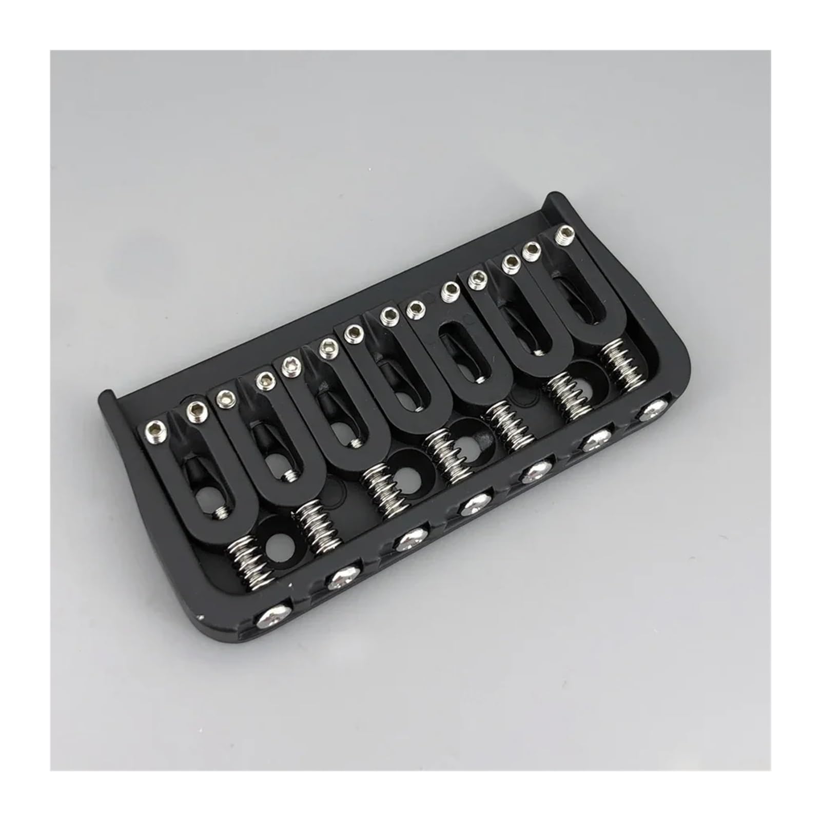 Puente De Guitarra Fijo De 7 Cuerdas, Accesorios For Guitarra, Negro(Chrome)