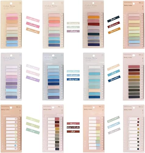 Miniatura 5 de 160020002400 Uds. Juego de pestañas adhesivas 81012 unidades de índices, pestañas de libro, anotaciones de libros, banderas, marcadores de páginas