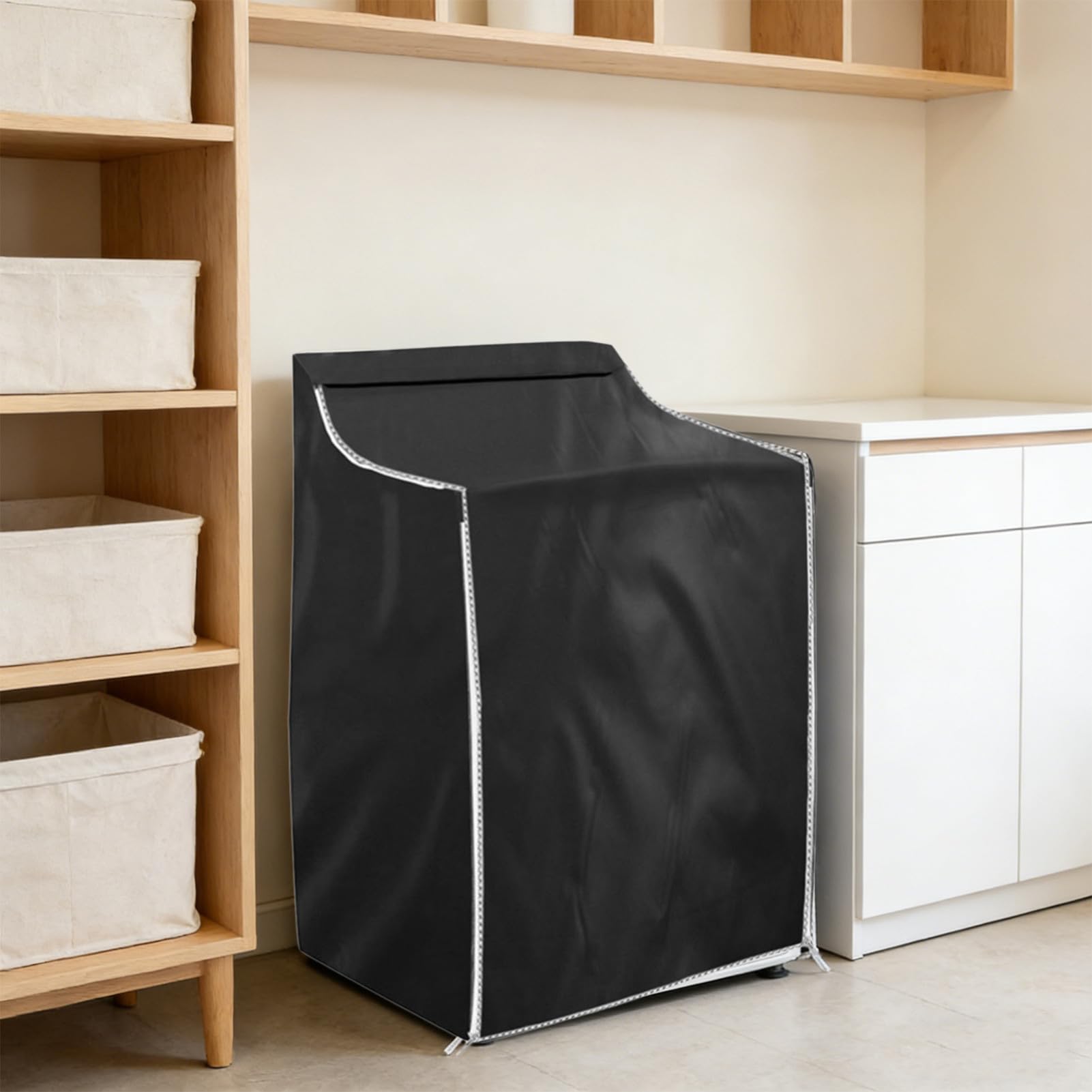 Homoyoyo Housse de Protection Étanche pour Machine à Laver et Sèche Linge Couvre Entièrement avec Oxford Premium Antipoussière et UV Protection Complète pour Cuisine Salle de Bain et