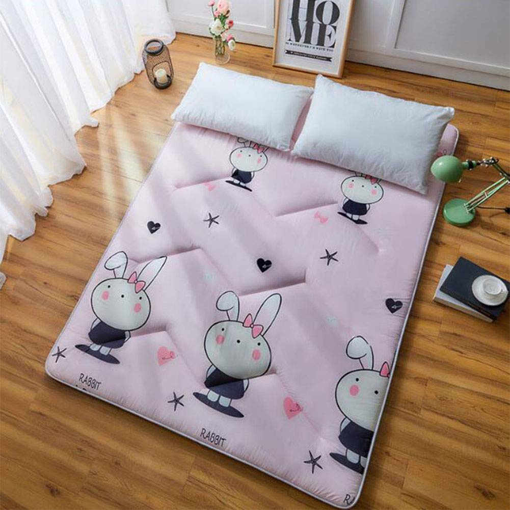 Futon Mattress, Japanese Tatami Floor Mat Sleeping Bed Foldable Futon Mattress Topper Comfort Portable Folding Single Double Bed Guest Mattress,G,150 * 200cm/59 * 79inch