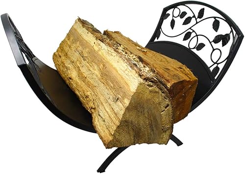 Miniatura 4 de Trademark Innovations Contenedor y soporte para troncos de 18 pulgadas de largo x 12.5 pulgadas de ancho, diseño de desplazamiento