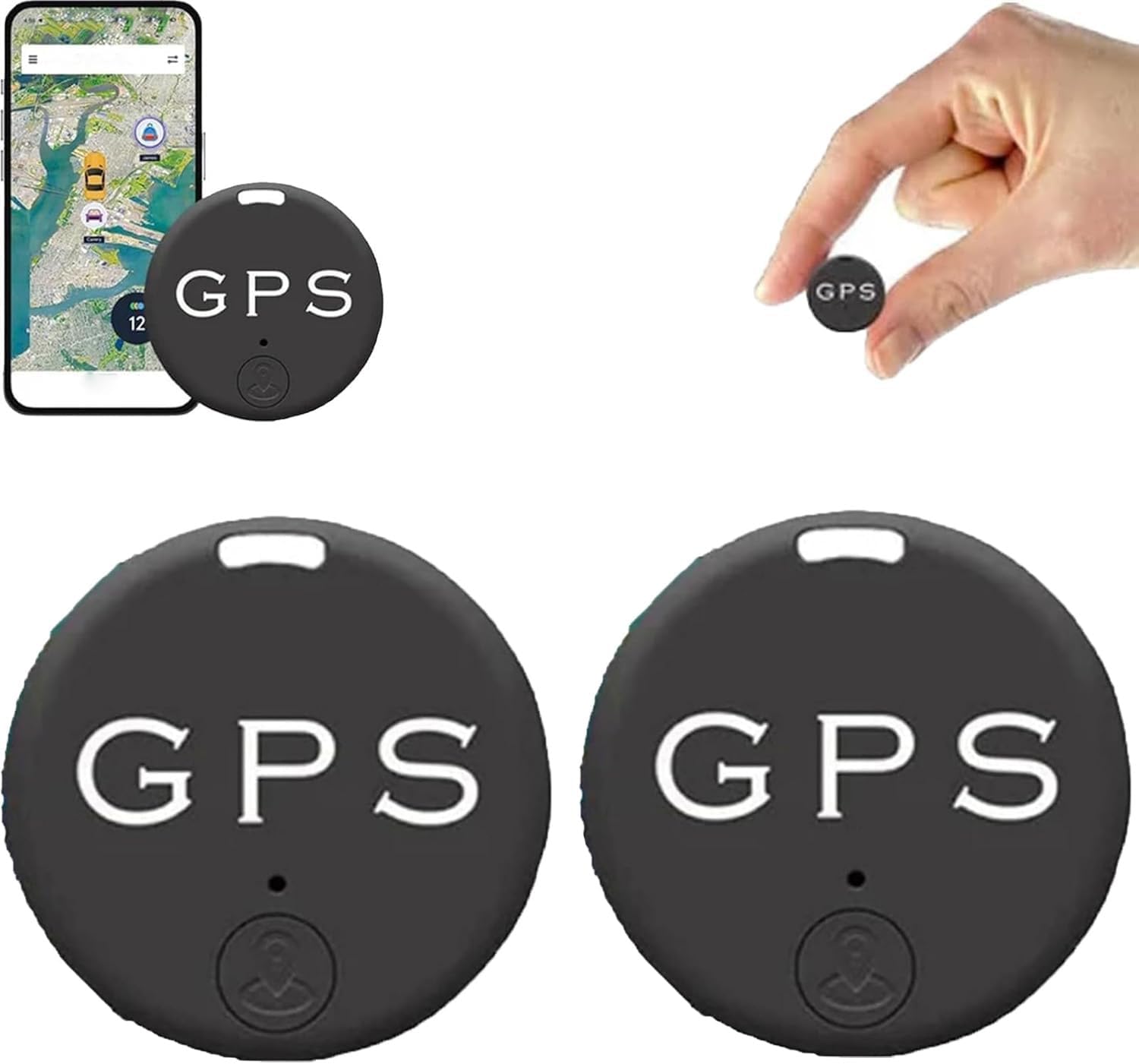 Easy Find Mini Bluetooth Tracker, GPS Tracker, Anti-Lost Key Finder, Bluetooth Smart Tracker, Smart Key Finder Locator, Effective Distance 15 Meters (2pcs)