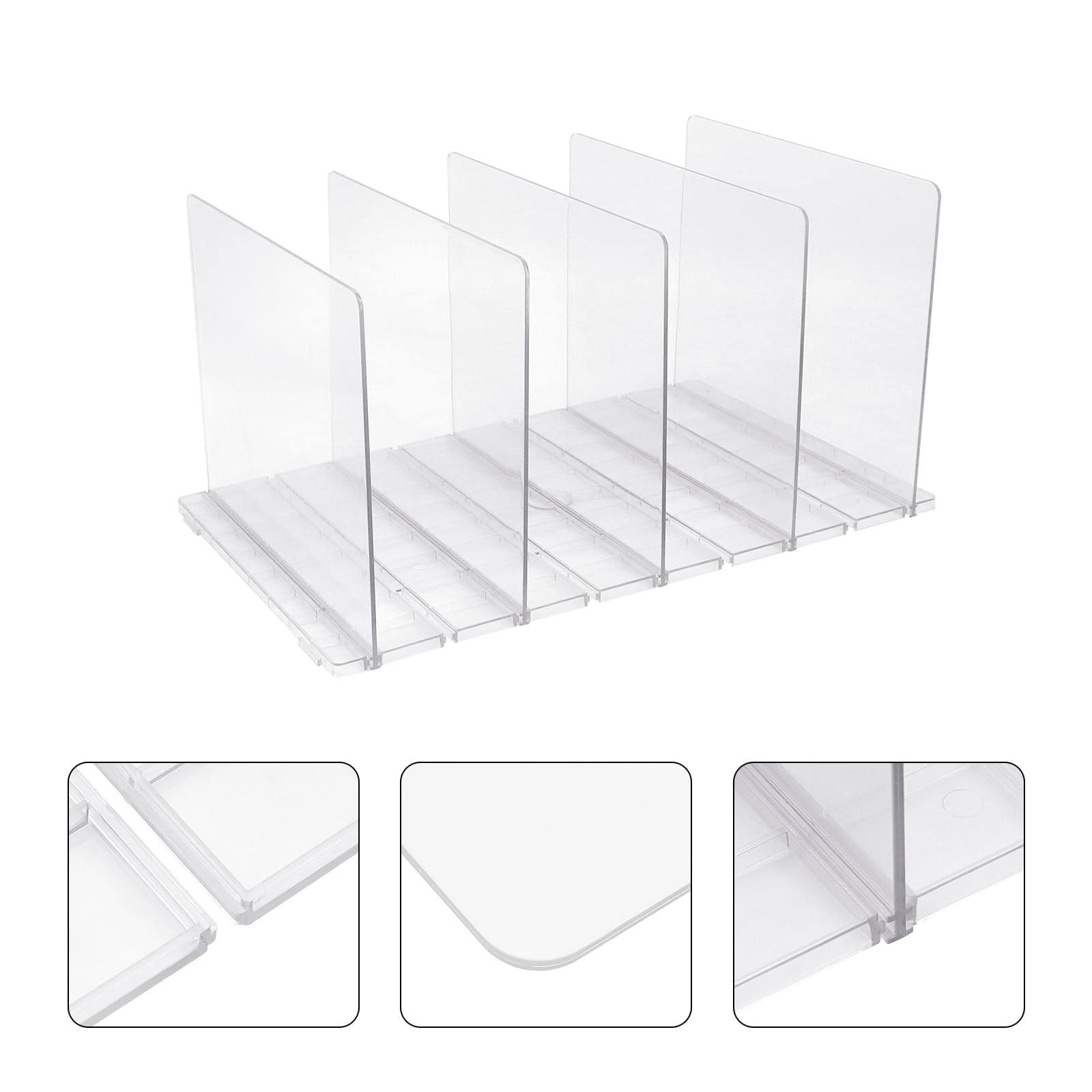 Divisori Per Armadi Yuhtech - Set 5 Pezzi Regolabili Per Borse E Oggetti, Organizzatore Spazio - Foto 13