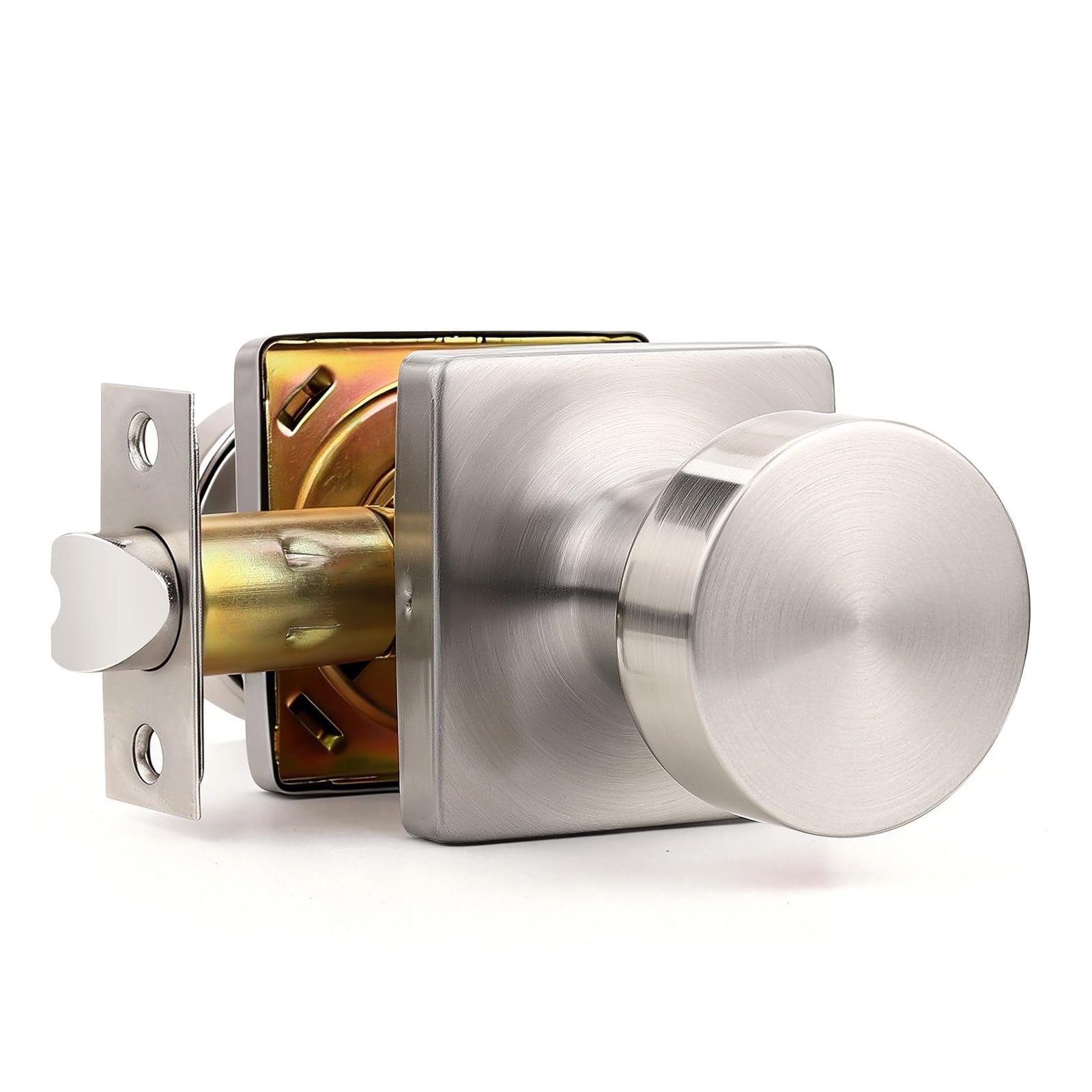 Black Keyless Door Knobs - Privacy & Security -8
