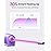 Wavytalk 3/8 Inch Small Curling Iron, Curling Wand for Short & Long Hair, Ceramic Small Barrel Curling Iron with Adjustable Temperature, Include Heat Resistant Glove (Purple)