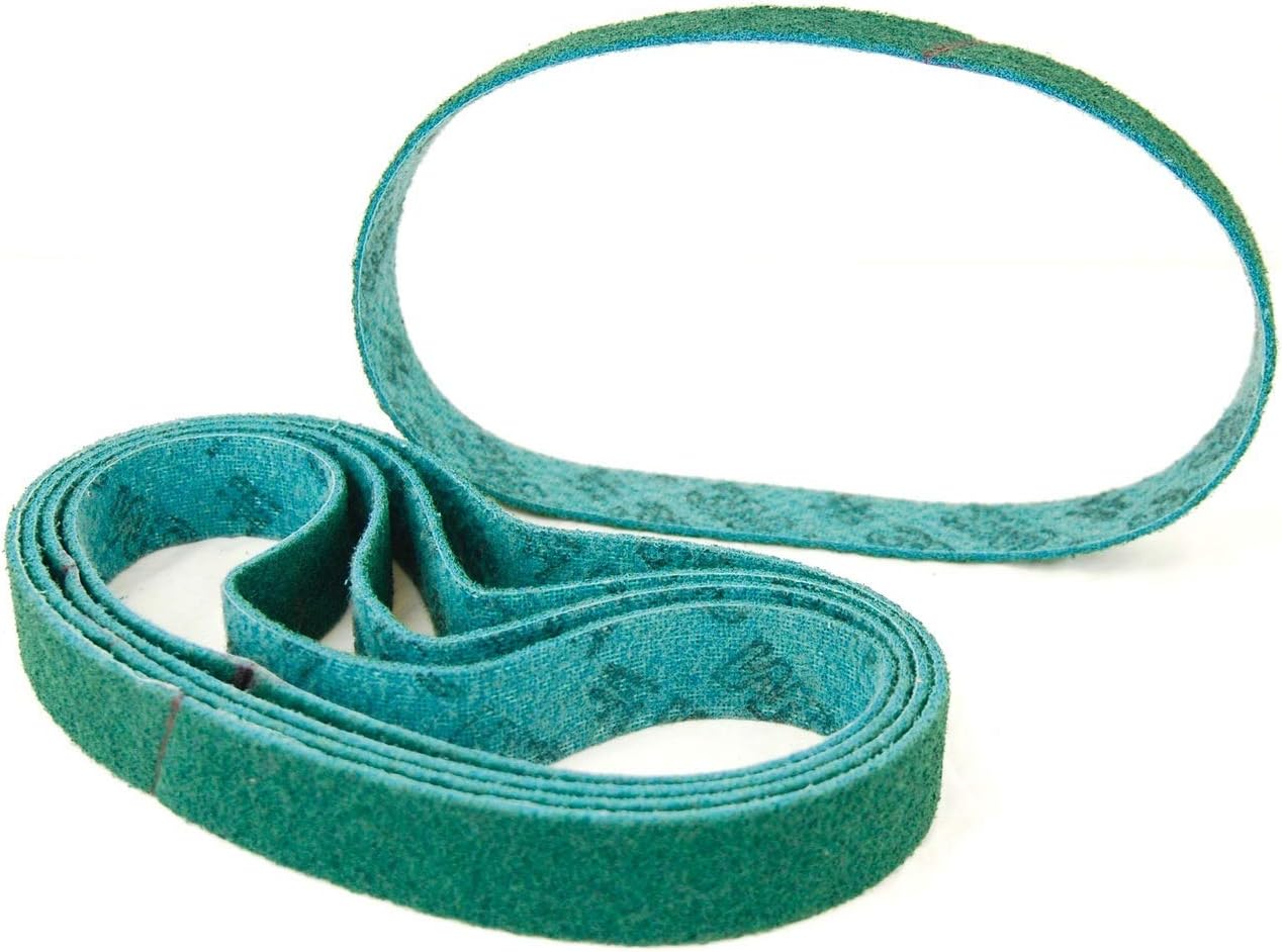 BLUEROCK Brand 30" x 1.5" Pack of 5 Belts Nylon FINE GRIT Non-Woven Sanding Abrasive Material fits 40A and Metabo