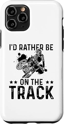 Miniatura 31 de iPhone 12 mini I'd Rather Be On The Track Dirt Biker Motocross Enduro Biker Case