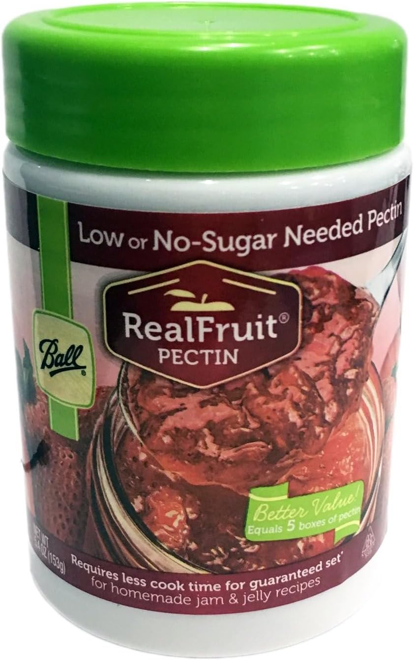 Ball Real Fruit, Low or No-Sugar-Needed Pectin 5.4 oz. (Pack of 1) Packaging May Vary