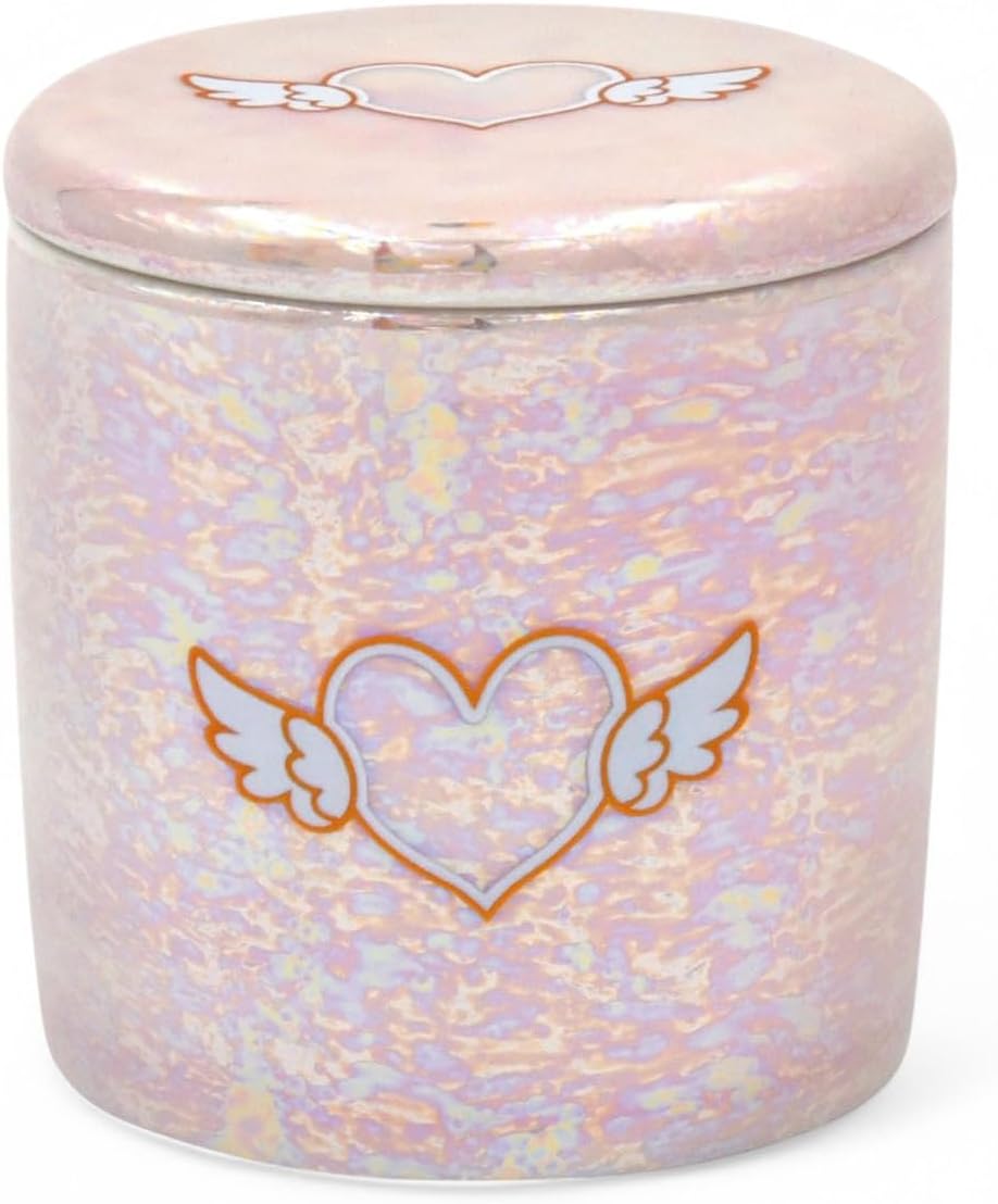 匠美風 Select 犬 猫 親族供養 （ 骨壺 2寸 蓋 シリコンパッキン付 ）エンジェルハート・パール パールピンク 日本製