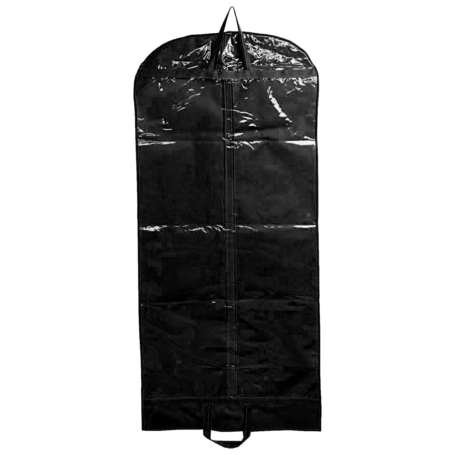 Solid Non Woven Long Foldable Men's Suit Sherwani & Women Gown Cover (150CM X 59CM) Bag with Zip, Size-150 x 59 Cms (Set of 1, Black)-image-47