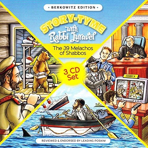 Story Tyme with Rabbi Juravel - The 39 Melachos of Shabbos - Children's Audio CD - 3 CD Set