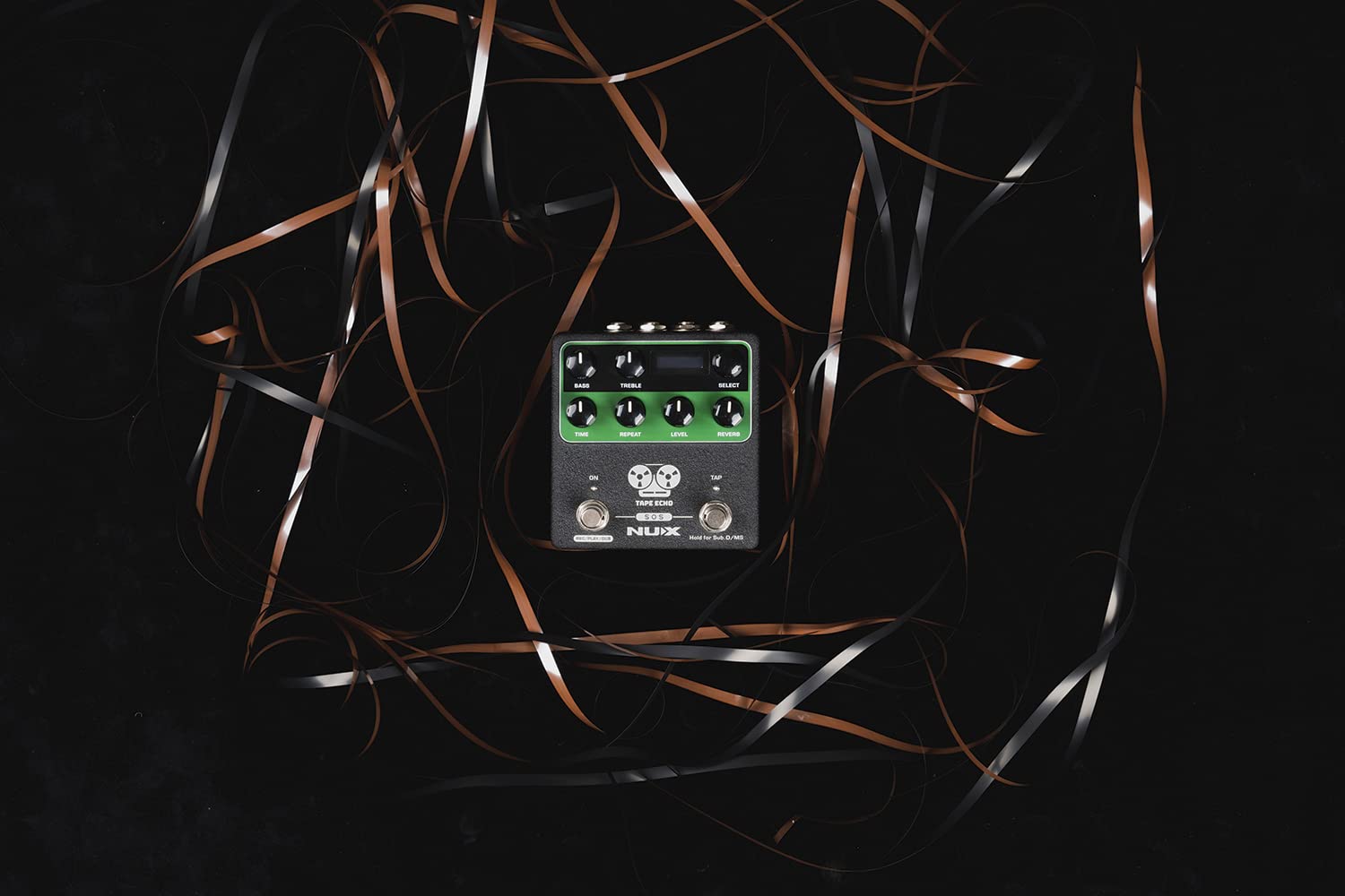 NUX -NDD7 - Pedale Echo Tape con Midi, Verde