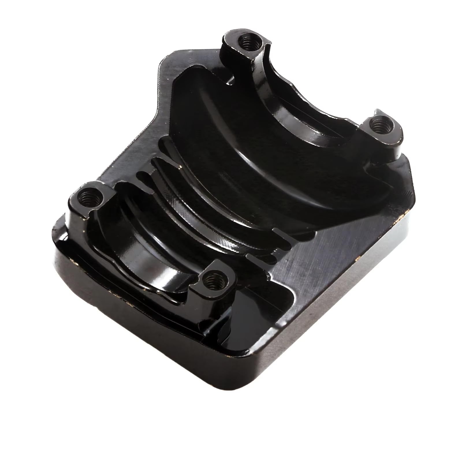 Compatible con Traxxas para TRX4 para TRX6 1/10 RC Crawler Car Piezas 2 Piezas Cubierta De Diferencial De Latón Negro Cubierta De Carcasa De Eje Delantero Y Trasero reemplazo RC