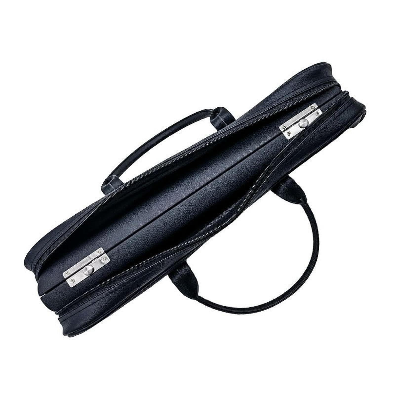 Estuche para Flauta Caja de Transporte Funda con Asa Cómoda Material PU Cuero Resistente Al Agua Interior Suave Adecuada para Músicos Clases Viajes Co, 16 Hoyos