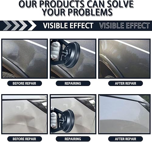 Miniatura 4 de Kit de extractor de abolladuras de automóvil, potente kit de eliminación de abolladuras, herramienta de eliminación de abolladuras, ventosa para