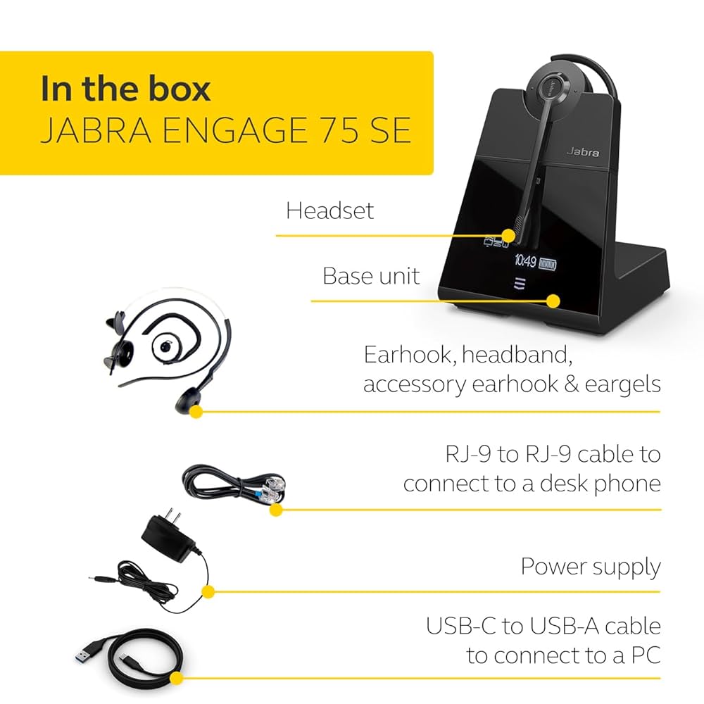 Amazon.com: Jabra Engage 75 SE (Second Edition) Wireless