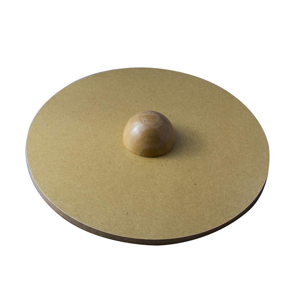 PhysioRoom Wooden Wobble Board 40cm Balance Board Stability Trainer