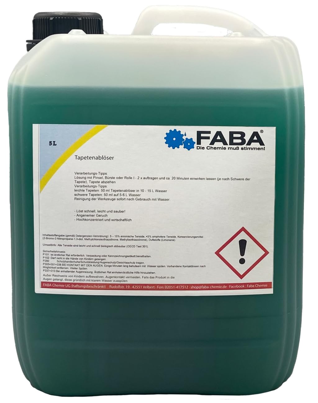 5 L Tapetenablöser Tapetenentferner Tapetenlöser Rauhfaser Tapeten